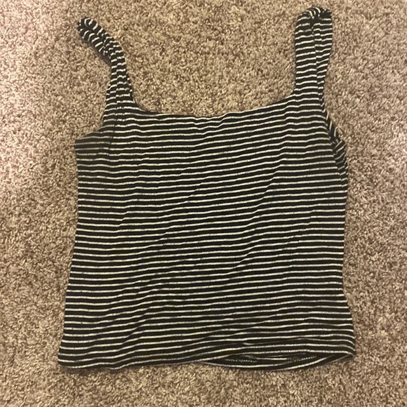 black and white striped tank top - Picture 1 of 1